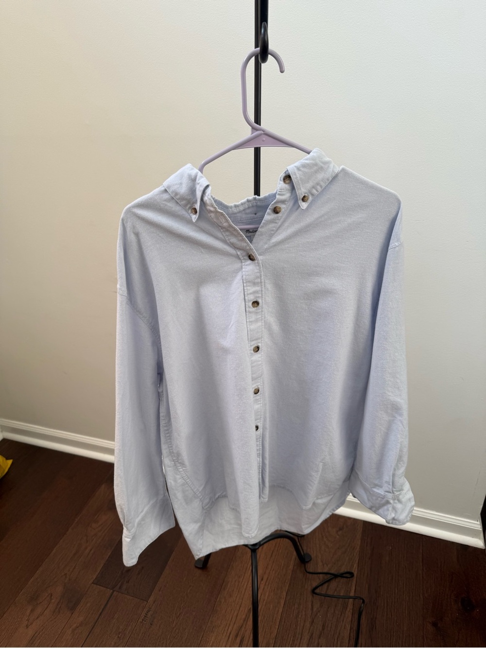 Madewell White Button-Front Shirt